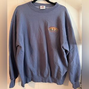 90s vintage Beaver Creek Vail Blue Crewneck Sweatshirt, Size L